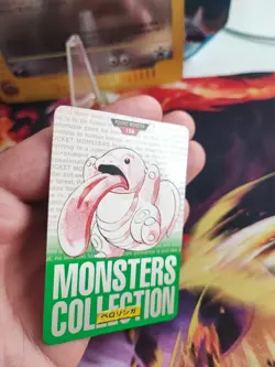 Pokemon Card Schlurp Lickitung Green Carddass 96 Japanese Monsters CollectionLP - Image 3