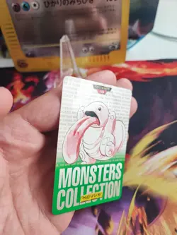 Pokemon Card Schlurp Lickitung Green Carddass 96 Japanese Monsters CollectionLP - Image 5