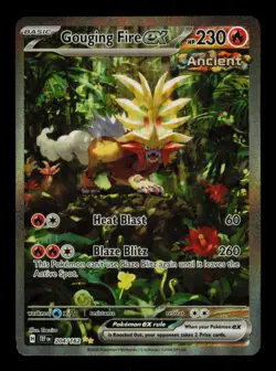 Pokemon Card Gouging Fire ex 204/162 Temporal Forces SIR Alt Art Holo NM 2024 - Image 1