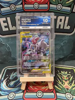 Mewtwo & Mew GX SM191 2019 ACE 10 Power Partnership Tin Promo - Image 1