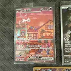 Pokemon TCG 151 UPC Promo Set Sealed Mew 053, Sealed Mewtwo 052, Metal Mew 205 - Image 2