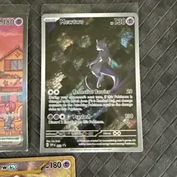 Pokemon TCG 151 UPC Promo Set Sealed Mew 053, Sealed Mewtwo 052, Metal Mew 205 - Image 3
