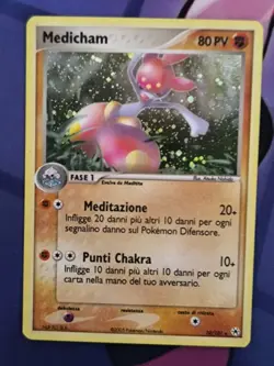 Pokemon Karte Medicham 10/101 Holo - EX Hidden Legends Set Pokemon TCG Meditalis - Image 3