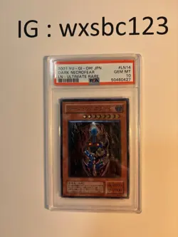 Yu-Gi-Oh! Japanese Dark Necrofear LN-14 Ultimate Rare PSA 10 - Image 1