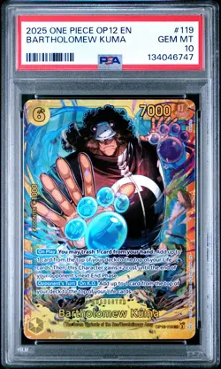 Bartholomew Kuma One Piece Op12-Legacy Of The Master 119 PSA 10 - Image 1
