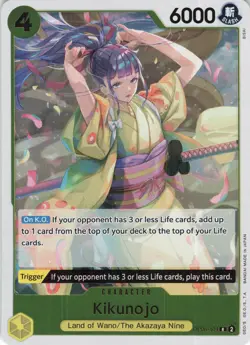 Foil Kikunojo R OP06-104 Wings of the Captain One Piece TCG - Image 1