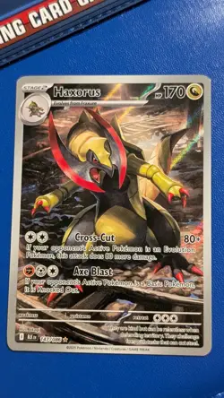 Haxorus 147/086 Pokemon Card - Black Bolt Illustration Rare - Never Played - Image 1