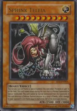 Sphinx Teleia EP1-EN003 Limited Ultra Movie Exclusive Pack YuGiOh! Card MP - Image 1