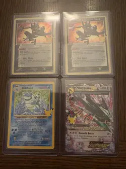 10 Card Pokemon Card Lot Celebrations Pikachu MewTwo Mimikyu Greninja Blastoise - Image 3