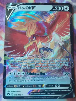 Ho-Oh V - 140/195 - Ultra Rare - Silver Tempest - Pokemon Card - NM - Image 1