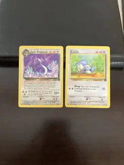 Dark Dragonair & Dratini - Team Rocket Pokemon Card 2x Bundle 33/82 & 53/82 WotC - Image 1