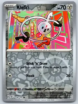 Klefki - Reverse Holo - Surging Sparks SSP 128/191 Pokemon Card - Image 1