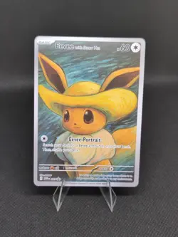 Eevee with Straw Hat Pokemon x Van Gogh Black Star Promo ACG Art Card - NM - Image 1