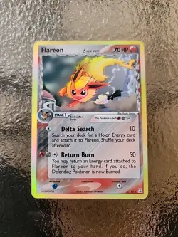 Pokemon TCG Flareon Delta Species Holo Rare Card 5/113 - Image 1