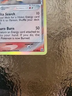 Pokemon TCG Flareon Delta Species Holo Rare Card 5/113 - Image 3