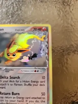 Pokemon TCG Flareon Delta Species Holo Rare Card 5/113 - Image 4