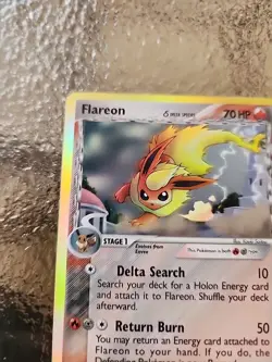 Pokemon TCG Flareon Delta Species Holo Rare Card 5/113 - Image 5