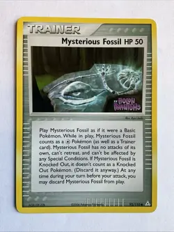 Pokemon TCG EX Holon Phantoms: Mysterious Fossil Holo Trading Card 92/110 2006 - Image 1