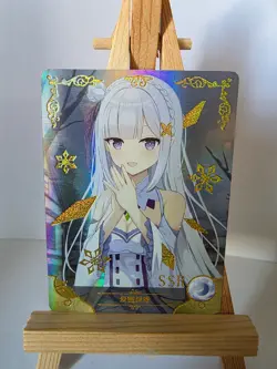 Emilia Re:Zero | NS-5M09 SSR-05 | Goddess Story Waifu Card - Image 1