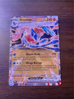 Pokemon Greninja ex 106/167 METAL card - Twilight Masquerade Promo - Image 1