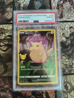Pokemon Pikachu Celebrations Full Art Rare Card 005/025 PSA10 - Image 1