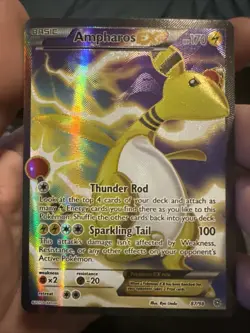 Pokemon TCG Ampharos EX Full Art Holo Card 87/98 Ancient Origins XY - Image 1