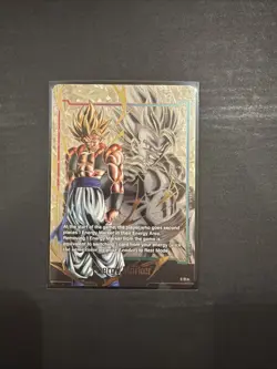 Dragon Ball Fusion World Card Gogeta Energy Marker Promo Prize Gold E-21 - Image 1