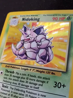Nidoking - Holo - 11/102 - Base Set Unlimited - Pokemon Card - LP/MP - Image 5