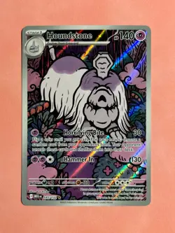Houndstone 145/132 Me01: Mega Evolution Holo Illustration Rare NM Pokemon card - Image 1