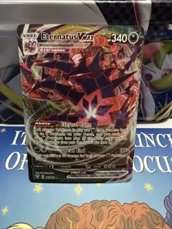 Pokemon TCG Eternatus VMAX Darkness Ablaze Holo Ultra Rare Card 117/189 - Image 1