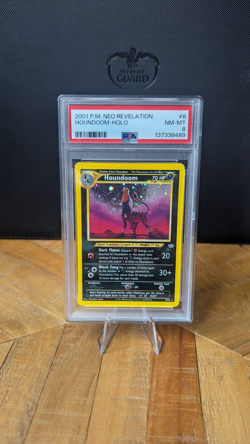 PSA 8 - Houndoom 8/64 Holo Rare - Neo Revelation - Pokemon Card - Image 1