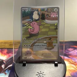 Pokemon Chansey TCG Holo Illustration Card 187/167 Twilight Masquerade Rare NM - Image 1