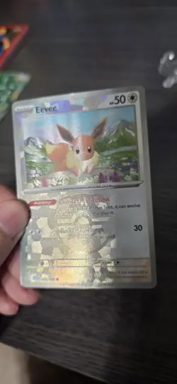 Pokemon Eevee TCG Master Ball Pattern 074/131 Prismatic Evolutions Holo Card - Image 3