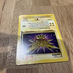 Zapdos 30/62 Rare Non-Holo Fossil Pokemon card - Image 4