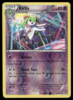 Pokemon Cards Kirlia 69/162 Reverse Holo BREAKthrough XY NM - Image 1