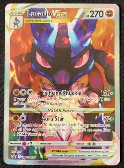 Lucario VSTAR SWSH291 Black Star Promo Ultra Rare Holo Pokemon TCG Card NM - Image 1