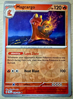 Pokemon TCG Magcargo 029/162 Temporal Forces Reverse Holo Rare Card - Image 1