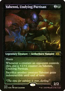 Yahenni, Undying Partisan Foil Etched Double Masters 2022 NM MTG - Image 1