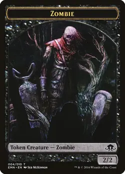 [4x] Zombie (#4) - Token TEMN LP MTG - Image 1