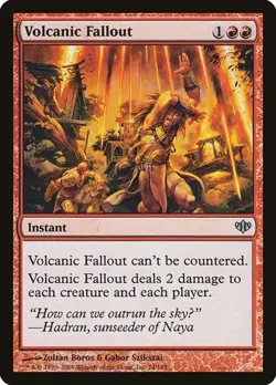 [4x] Volcanic Fallout CON LP MTG - Image 1