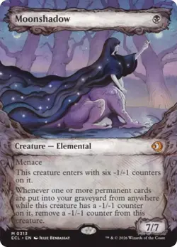 NM Showcase Moonshadow, MTG, Lorwyn Eclipsed, Magic the Gathering, 313 - Image 1