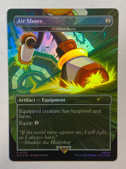MTG - Secret Lair - Sonic: Turbo Gear - Air Shoes - FOIL - Image 1