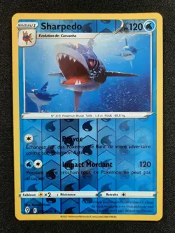 Carte Pokemon : Sharpedo Holo Reverse 2021 Evolution Celeste 036/203 NM 🇲🇫 - Image 1