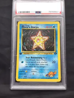 Pokemon: Gym Challenge 1st Edition Common: Misty's Staryu 92/132 PSA 9 - Image 2