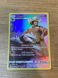 Pokemon TCG Excadrill 246/236 Sun & Moon Cosmic Eclipse Illustration Rare - Image 1