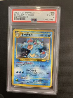 Feraligatr PSA 6 2000 Pokemon Japanese Neo Genesis Set Rare Holo #160 - Image 2