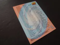 2001 Topps Pokemon Johto Series 1 Checklist NNO *Curling* - Image 4