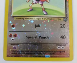 Pokemon TCG Hitmonchan Best of Game 2/9 Reverse Holo Promo Heavy Damage - Image 3