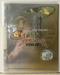 🔹Pokemon Neo Genesis🔸1999 Series 1 Premium File Promo Holo Japanese Binder🔸 - Image 4
