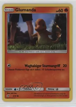 Charmander German Pokemon Sun & Moon Detective Pikachu #4 - Image 1